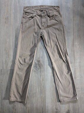 Mens 7 For All Mankind Slimmy Khaki Pants Size 29